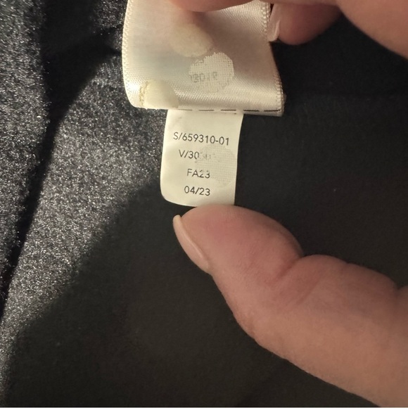 Athleta Sweatshirt Dress Zippered Pockets Black Size Small - Picture 7 of 15